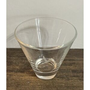 Grey Goose Vodka Glass Embossed Bird Logo Heavy Base Shot Glass